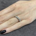 Anello Riviera Oro Bianco Diamanti Crivelli - immagine 2