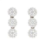 Orecchini Morette Oro Bianco Diamanti Crivelli