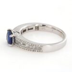 Anello Fascia Zaffiro Ovale Diamante Crivelli - immagine 6