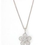 Collier pendente fiore pavè diamanti Crivelli@ 320
