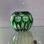 Vaso Centro Tavola in cristallo verde
